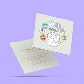 Reinigung & Janitorial Housekeeping Haushaltshilfe Quadratische Visitenkarte