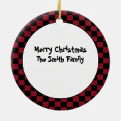 Reinigung Lady Holiday Danke, Geschenk Keramik Ornament (Hinten)