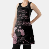 Reinigung Magd Janitorial funkeln Sprührosa wirbel Schürze (InSitu)