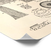 Reinigung Mop 1935 Patent Art Old Peper Poster (Ecke)