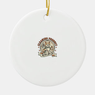 Reinigung Produkt Retro Anzeige Katze Reinigung Pr Keramik Ornament