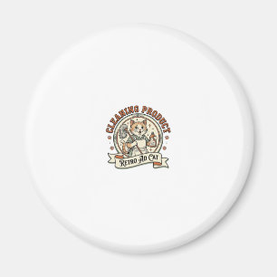 Reinigung Produkt Retro Anzeige Katze Reinigung Pr Magnet