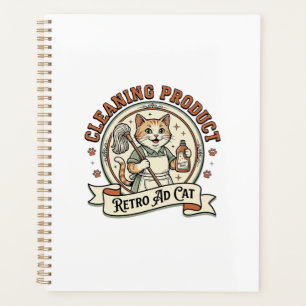 Reinigung Produkt Retro Werbung Katze Reinigung Pr Planer