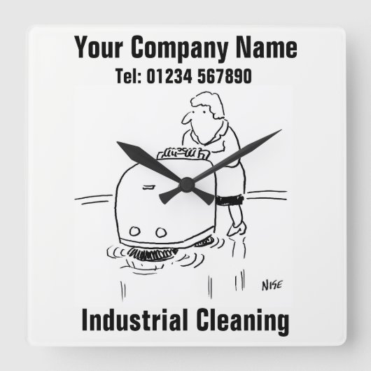 Reinigung Quadratische Wanduhr (Vorderseite)