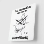 Reinigung Quadratische Wanduhr (Winkel)