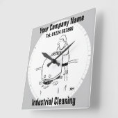 Reinigung Quadratische Wanduhr (Winkel)