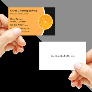 Reinigung-Service-Geschäftskarten Visitenkarte