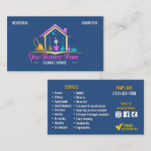 Reinigung-Service Visitenkarte (Vorne/Hinten)