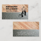 Reinigung | Teppichboden und Holzfußboden Visitenkarte (Vorne/Hinten)