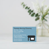 Reinigung und Druckwäsche Visitenkarte (Stehend Vorderseite)