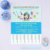 Reinigung Unternehmen Janitorial Tickets Werbung Flyer (Einzeln)