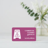 Reinigung von Büros Visitenkarte (Stehend Vorderseite)