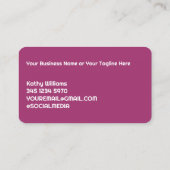 Reinigung von Büros Visitenkarte (Rückseite)