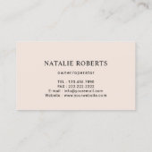 Reinigung von Cartoon Haushaltshilfe Visitenkarte (Rückseite)