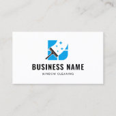 Reinigung von Fenstern Außenreinigung Reinigungsse Visitenkarte (Vorderseite)
