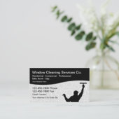 Reinigung von Fenstern Berufliche Dienste Visitenkarte (Stehend Vorderseite)