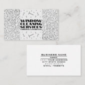Reinigung von Fenstern Kommerzielle Wohnräume Visitenkarte (Vorne/Hinten)