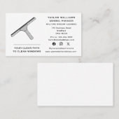 Reinigung von Fenstern Reinigung Reinigung saubere Visitenkarte (Vorne/Hinten)