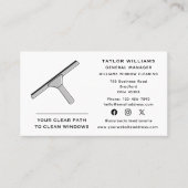 Reinigung von Fenstern Reinigung Reinigung saubere Visitenkarte (Vorderseite)