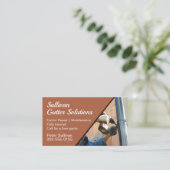 Reinigung von Gutter Instandhaltung Visitenkarte (Stehend Vorderseite)