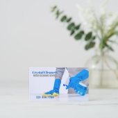 Reinigung von Haushaltshilfe Visitenkarte (Stehend Vorderseite)