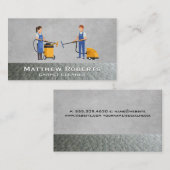 Reinigung von Industrieteppichen Visitenkarte (Vorne/Hinten)