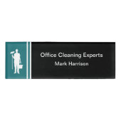 Reinigung von Janitorial Services Namenschild (Vorderseite)