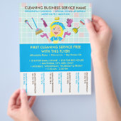 Reinigung von Janitorial Tickets Werbehilfe Flyer (Hand)
