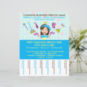 Reinigung von Janitorial Tickets Werbung Flyer (Stehend Vorderseite)