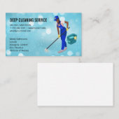 Reinigung von Lady Mopping | Symbol für Reinigungs Visitenkarte (Vorne/Hinten)