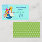 Reinigung von Materialien Design House Reinigungsd Visitenkarte (Vorne/Hinten)