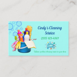 Reinigung von Materialien Design House Reinigungsd Visitenkarte