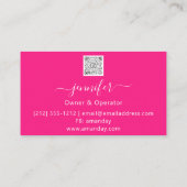 Reinigung von Müll Entfernen Magd Candy Gold Logo  Visitenkarte (Rückseite)