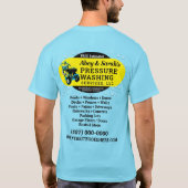 Reinigung von Powern unter Druck  T-Shirt (Rückseite)