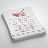 Reinigung von Rose und Rosa Flyer