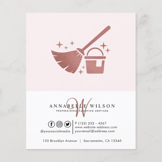 Reinigung von Rose und Rosa Flyer (Hinten)