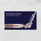 Reinigung von Schiffen und Rose mit Gold-Mop-Zimme Visitenkarte (Vorderseite)