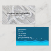 Reinigung von Schiffen Visitenkarte (Vorne/Hinten)