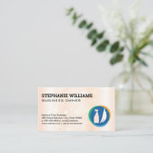 Reinigung von Spray und Raum | Haushaltshilfe Visitenkarte (Stehend Vorderseite)