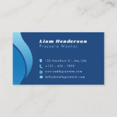 Reinigung von Visitenkarten unter Druck Visitenkarte (Rückseite)