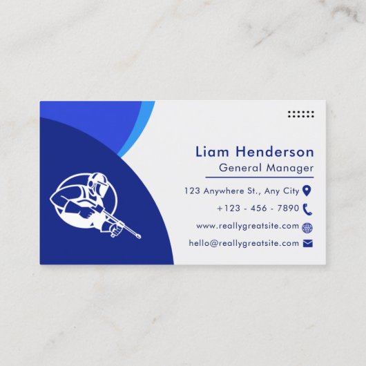 Reinigung von Visitenkarten unter Druck Visitenkarte (Rückseite)