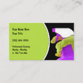 Reinigung von Visitenkarten Visitenkarte (Vorderseite)