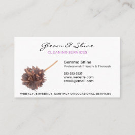 Reinigung von Visitenkarten Visitenkarte