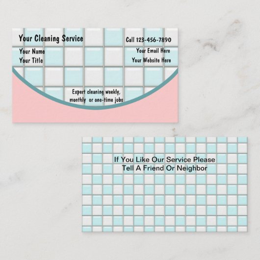 Reinigung von Visitenkarten Visitenkarte (Vorne/Hinten)