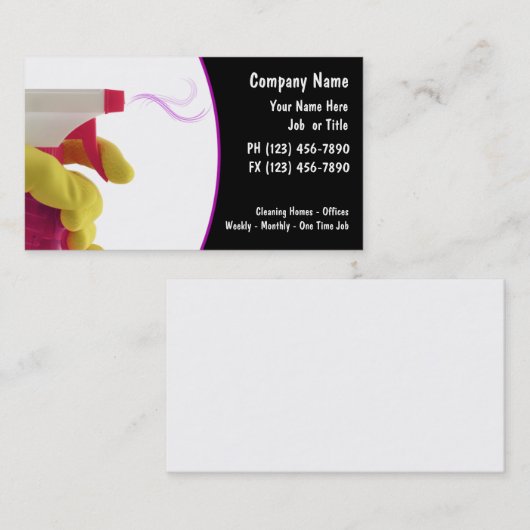 Reinigung von Visitenkarten Visitenkarte (Vorne/Hinten)