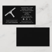 Reinigung von Waschmitteln durch die sozialen Medi Visitenkarte (Vorne/Hinten)