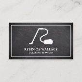 Reinigung von weißem Staubsauger mit Khalkboard Visitenkarte (Vorderseite)