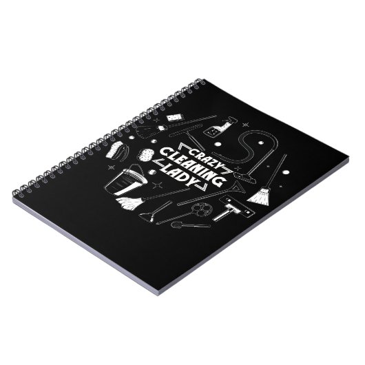 Reinigung Wohnraum Lady Vacuum Reiniger Haus Notizblock (Linke Seite)