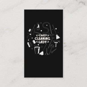 Reinigung Wohnraum Lady Vacuum Reiniger Haus Visitenkarte