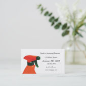 Reinigungs-Dienstleistungsunternehmen-Karte Visitenkarte (Stehend Vorderseite)